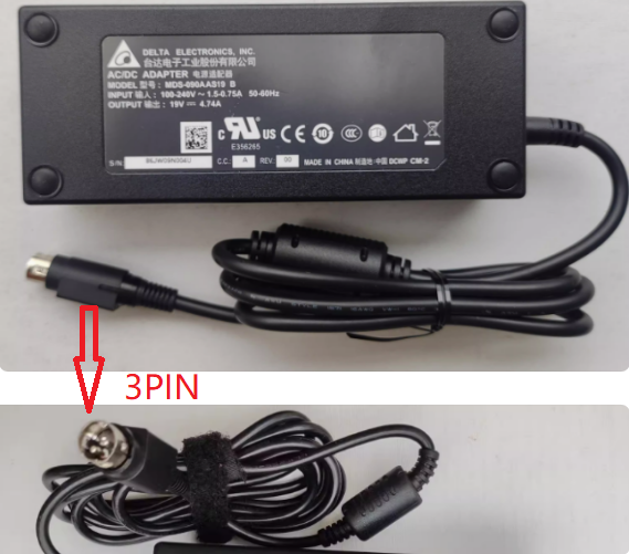 Brand NEW*19V 4.74A DELTA MDS-090AAS19 B AC DC ADAPTER POWER SUPPLY